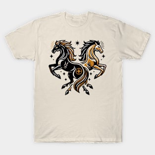 Duo Golden Horse T-Shirt